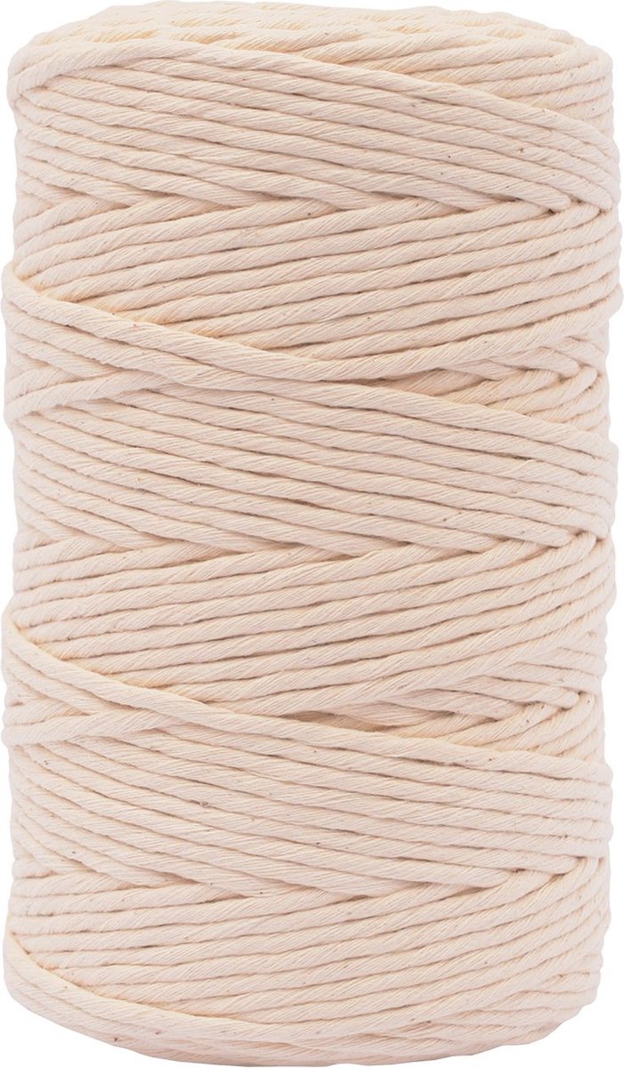Cuerda de macramé creativa Vaessen - natural - 3mmx200m