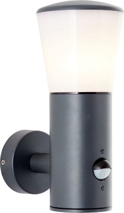 Brilliant cliffi - outdoor wall lamp - with sensor - e27 max 1x28w - ip44 - anthracite