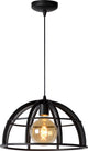 Lucide dikra - lampada a sospensione - ø 40 cm - 1xe27 - nero