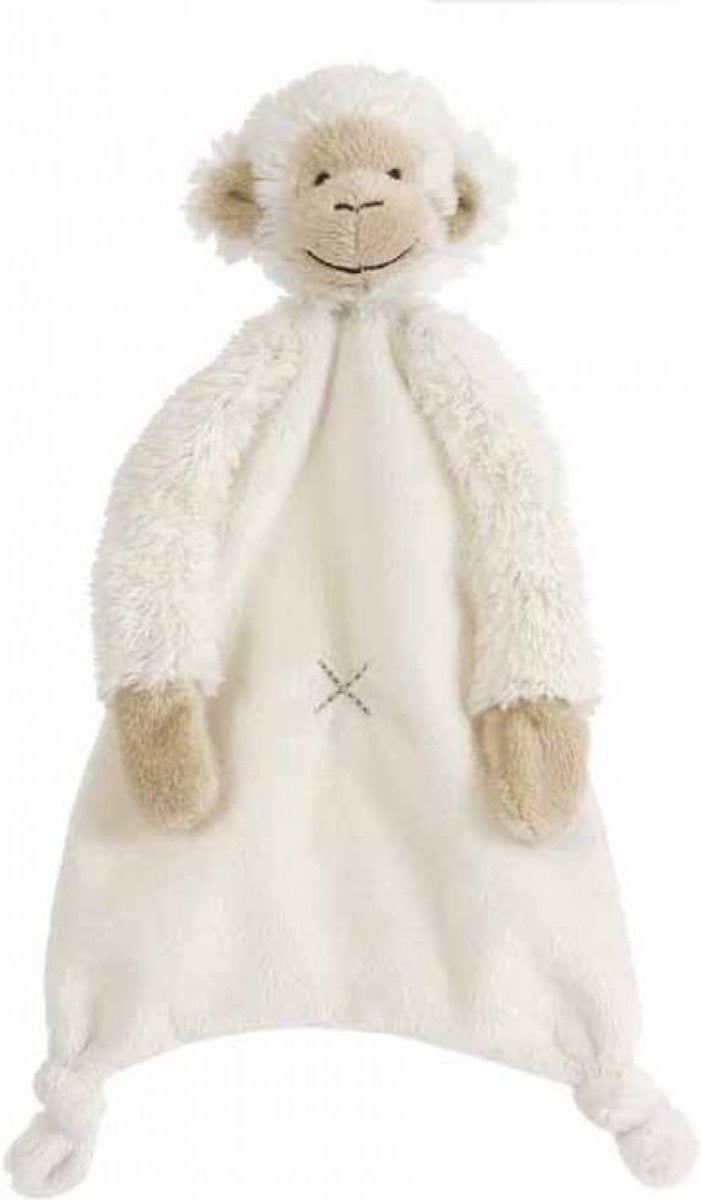 Happy horse aap mickey knuffeldoekje - wit - baby cadeau