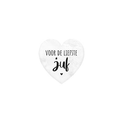 Paperdreams marmeren hartje - juf