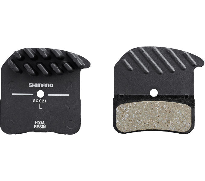Shimano Disc Brake Block Set Resina H03A con pinne di raffreddamento