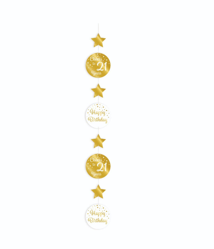 Paperdreams hangslinger goud wit - 21