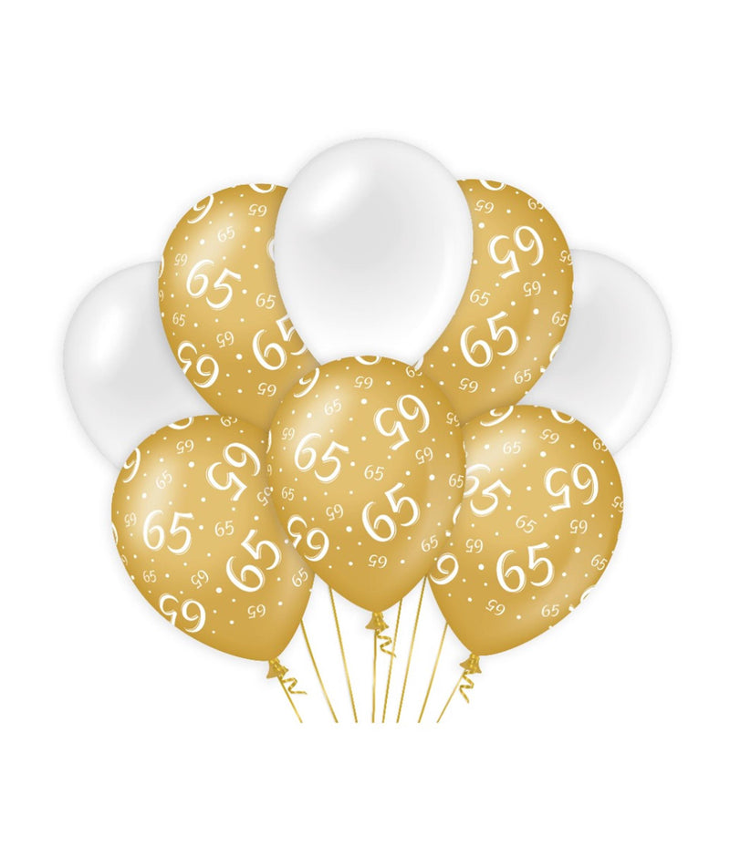 Paperdreams decoratie ballonnen goud wit - 65