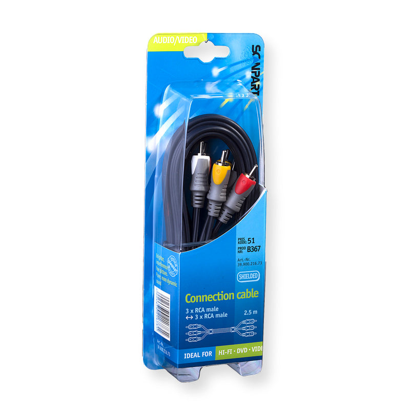 Cable de conexión de SCANPART SCANPART 3tulp (m)-(m) 2.5m