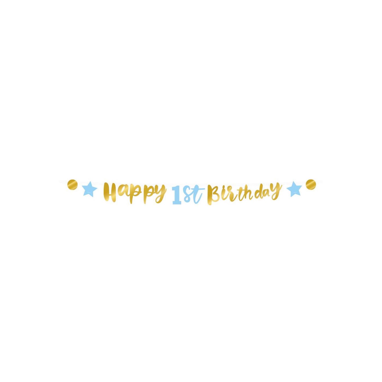 Striscione per lettere Paperdreams 'Buon 1° compleanno'
