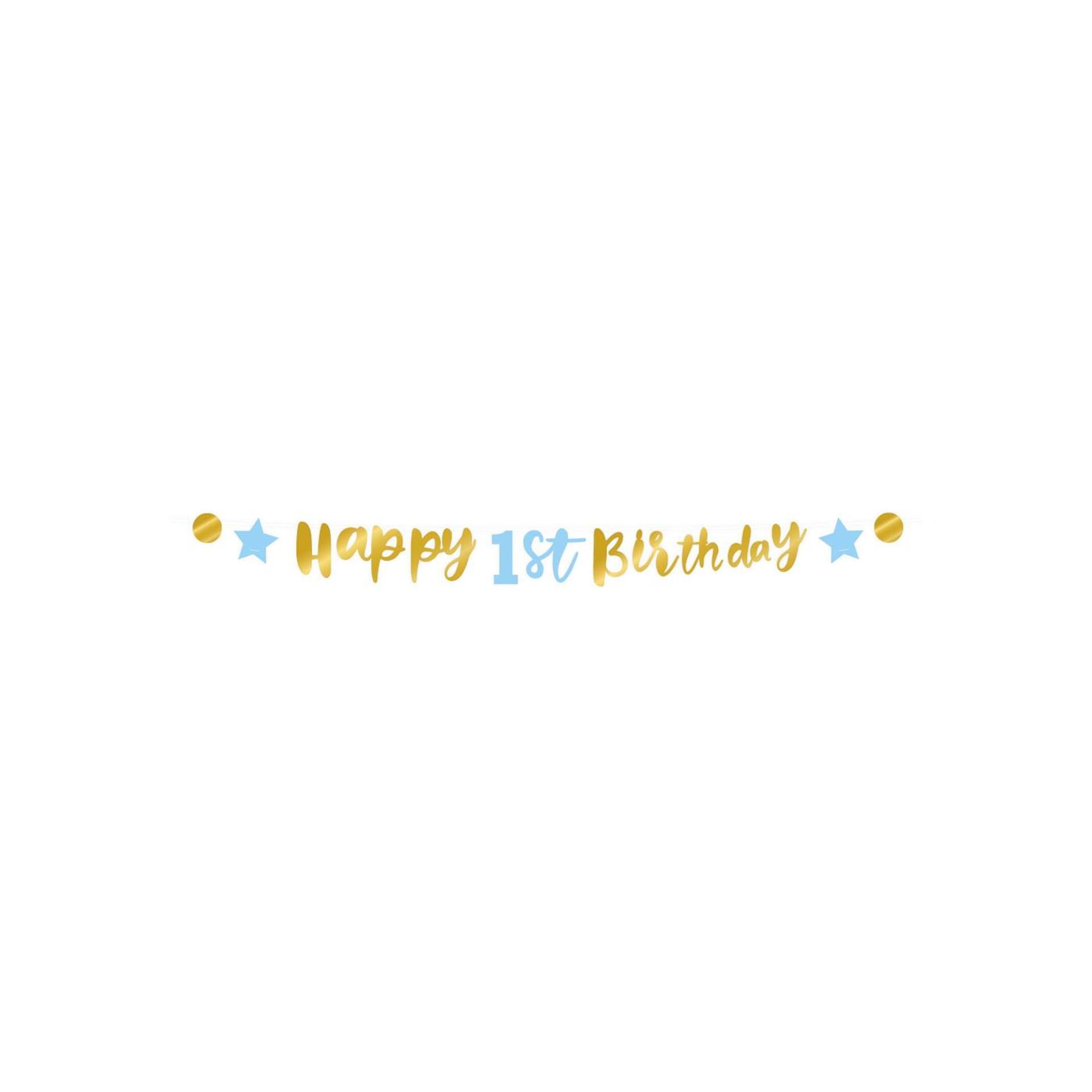 Striscione per lettere Paperdreams 'Buon 1° compleanno'
