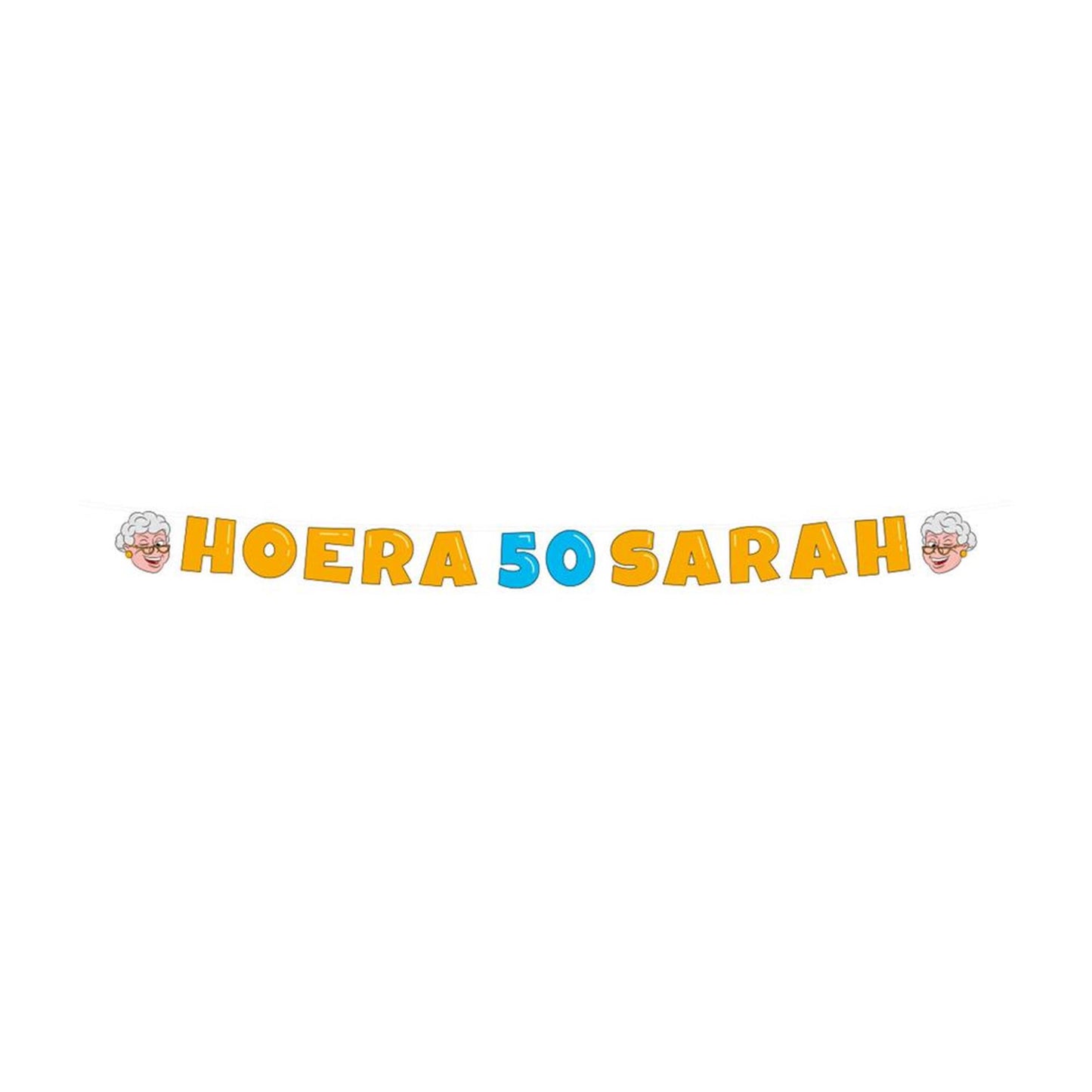 Paperdreams letter banner - sarah 50