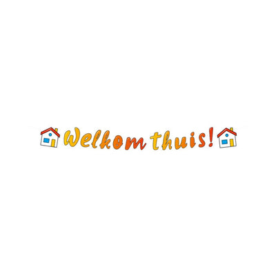 Striscione per lettere Paperdreams: benvenuto a casa