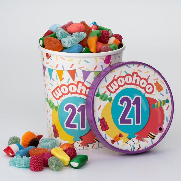 Paperdreams snoepbeker ø12x14cm - 21 jaar