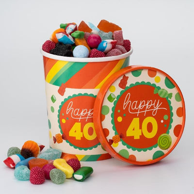 Vaso para dulces Paperdreams ø12x14cm - 40 años