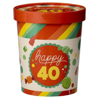Vaso para dulces Paperdreams ø12x14cm - 40 años