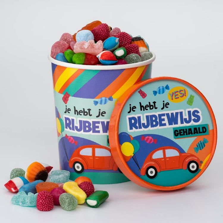 Paperdreams snoepbeker ø12x14cm - rijbewijs