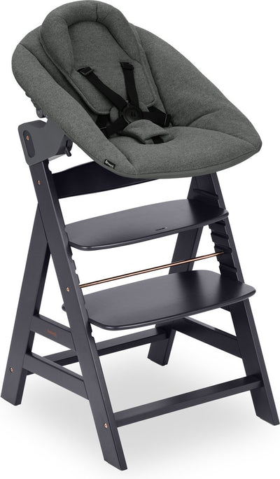 Hauck alpha kinderstoel - newborn set – fsc®-gecertificeerd - dark grey
