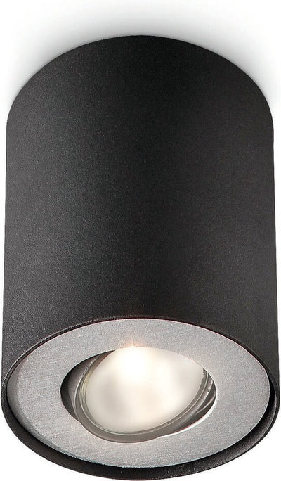 Philips Foco de superficie LED Philips Pillar - 1 luz - negro