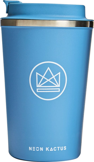 Neon kactus by boxxxie thermos koffiebeker 355ml - blue