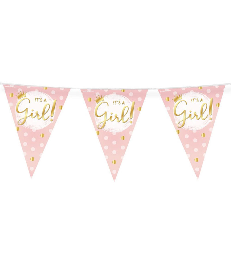 Paperdreams party vlag folie - it's a girl!