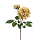 Roberts collection kunstbloem rozentak 1x open + 2 knop 55cm creme