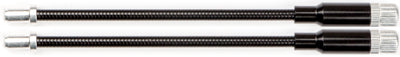Elvedes Tubo flexible ajustable para cable de freno en V metal ligero negro (2 piezas)