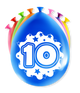 Palloncini numerati Paperdreams - 10 anni