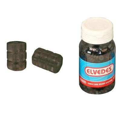 Elvedes Rubberen O-ringen voor rem schakelkabel ø1,1-1,5mm zwart (potje met 250 stuks)