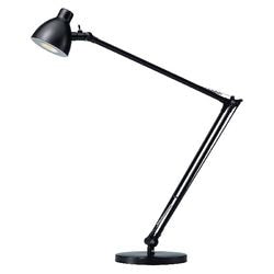 Lampada da scrivania Abi Valencia Hansa base in acciaio 80 cm 62 cm nera