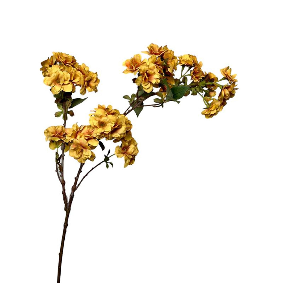 Roberts collection artificial flower blossom branch 80cm ocher yellow