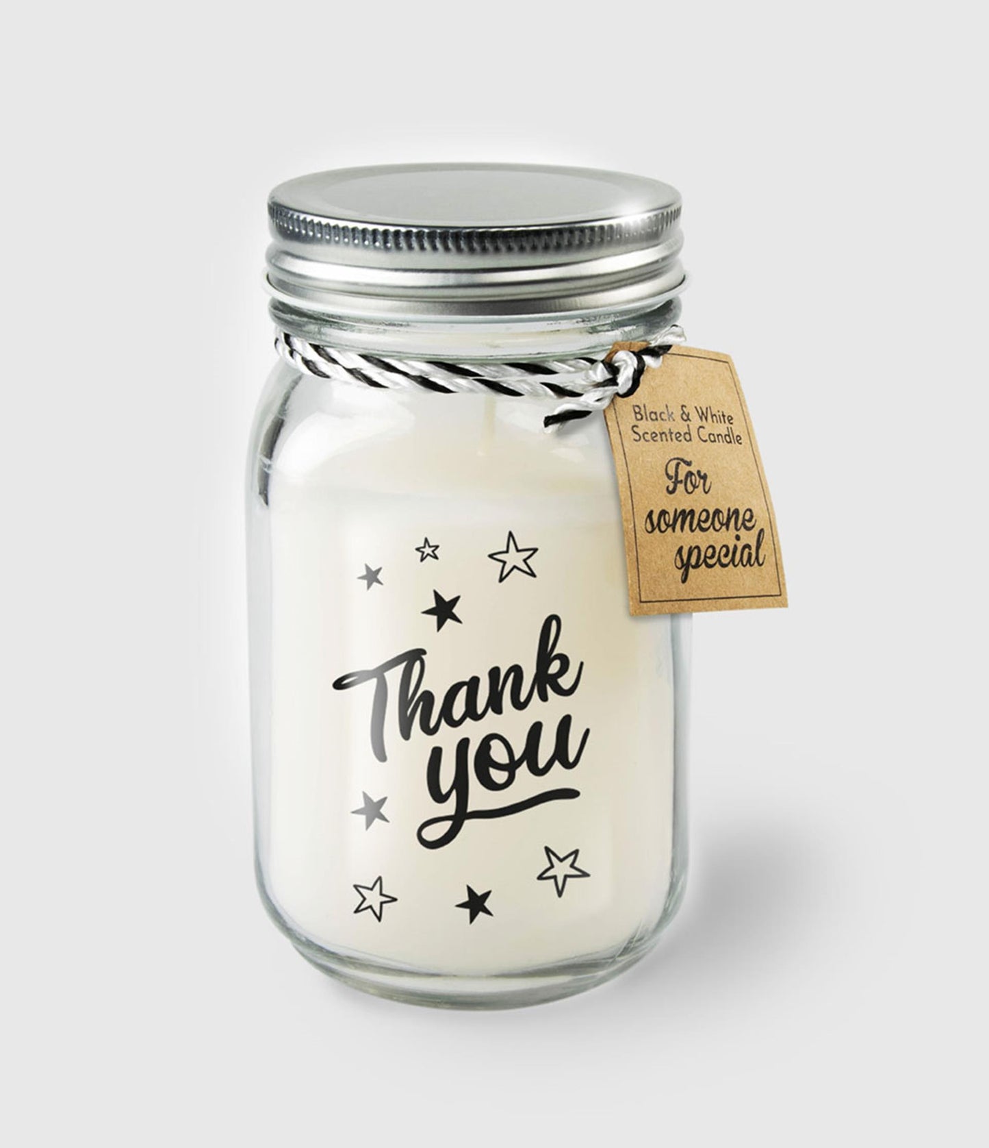 Paperdreams geurkaars in glas - thank you
