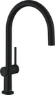 Hansgrohe talis m54 keukenmengkraan 220 1 straalsoort mat zwart