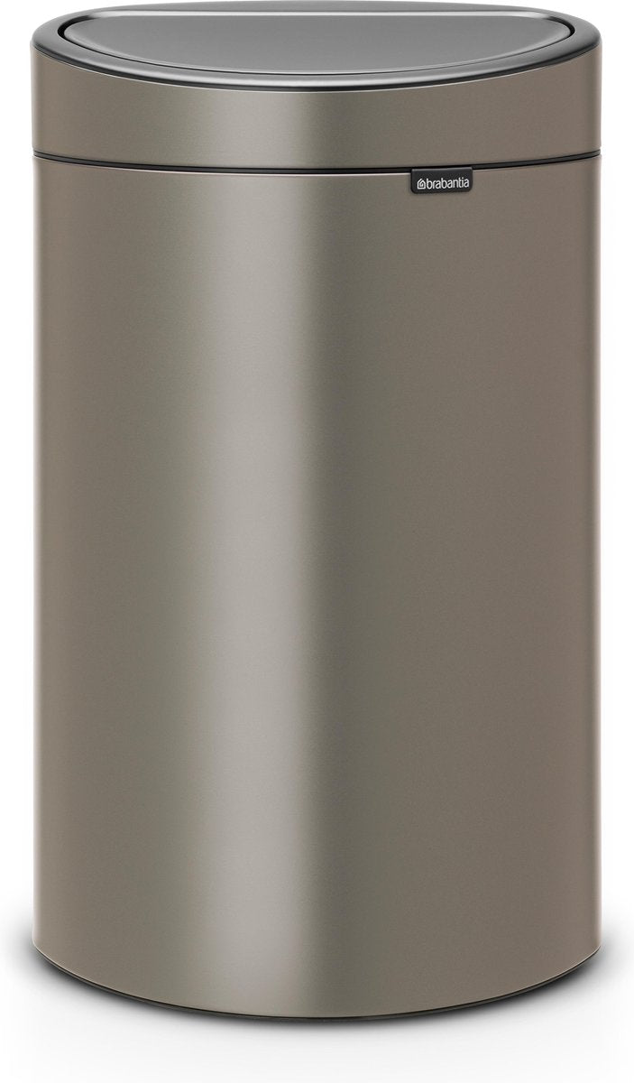Pattumiera Brabantia touch bin - 10+23 litri - raccolta differenziata - platino