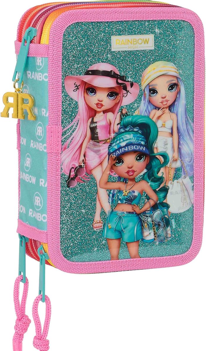 Rainbow high gevuld etui, paradise - 36 stuks - 19,5 x 12,5 x 5,5 cm- polyester