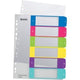 Numeric tabs 1-6 Leitz polypropylene