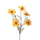 Roberts collection flor artificial cosmos rama 80cm amarillo ocre