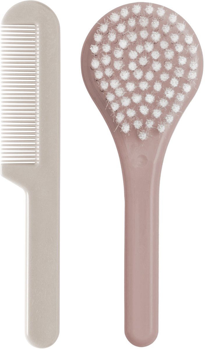 Spazzola pettine Luma in nylon rosa cipria