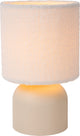Lucide lanudo - lámpara de mesa - ø 16 cm - 1xe14 - beige - japandi