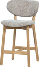 Silla de bar Woood udar con estructura de madera - madera - natural - 94x51x58