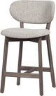 Silla de bar Woood udar con estructura de madera - madera - marrón - 94x51x58