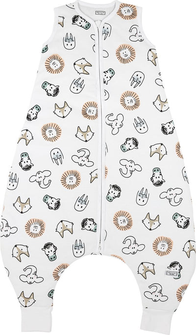 Meyco baby animal baby winter sleep overall jumper - multicolour - 80cm - 2.0 tog