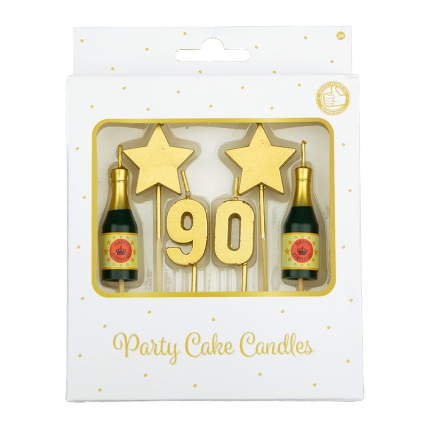 Candeline per torta Paperdreams - 90 anni