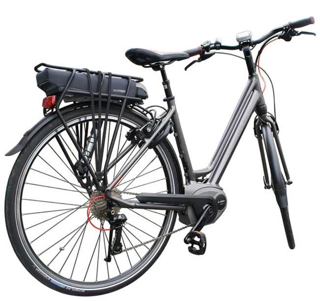 DS cubre la batería del cuadro de la bicicleta eléctrica DS negro