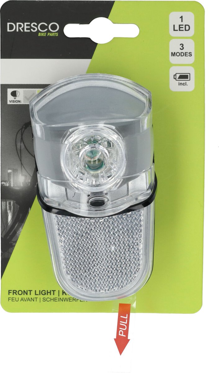 Luces de bicicleta Dresco - lámpara de bicicleta tour - faro LED cromado