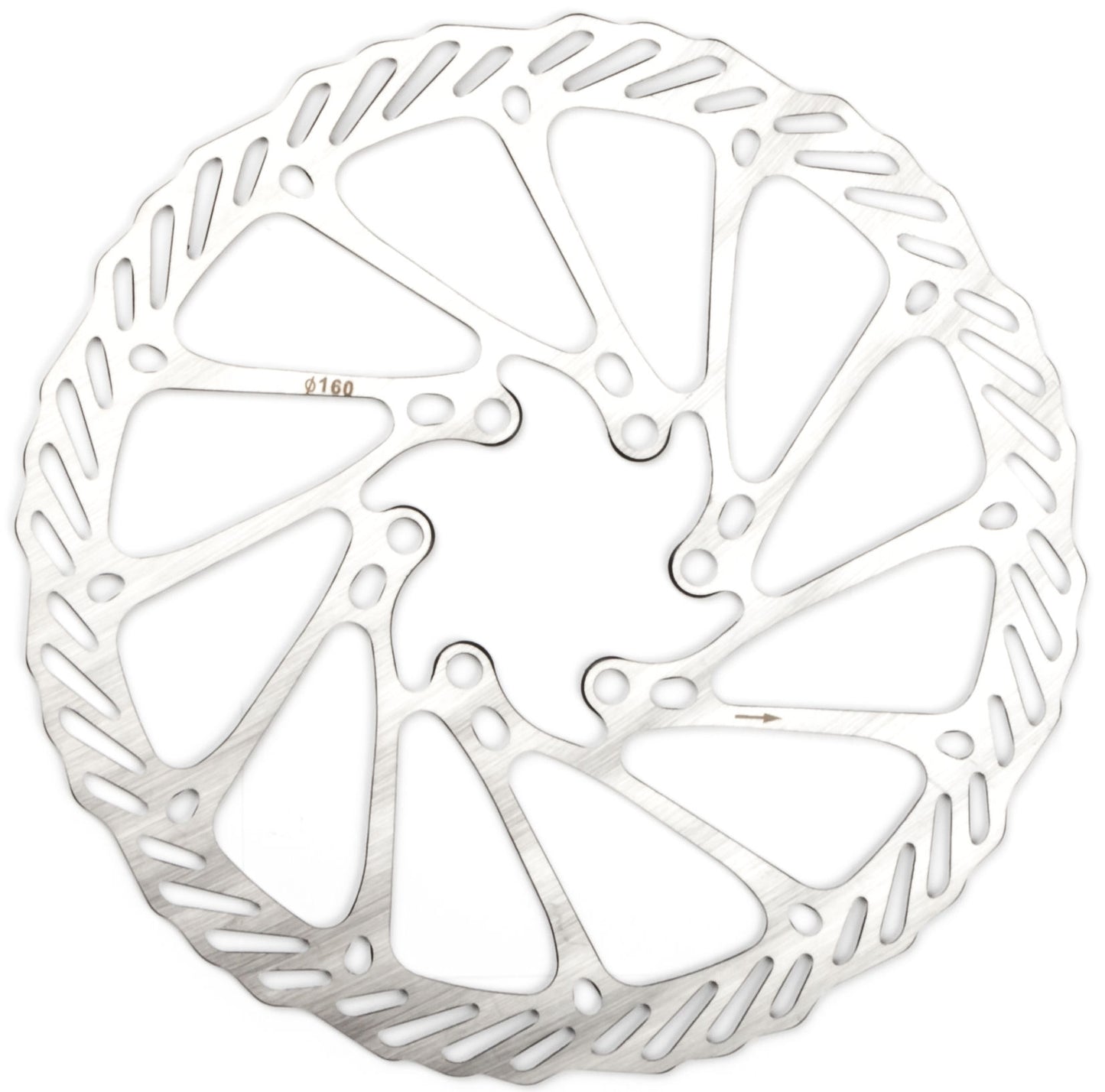 Remschijf HP16 RVS Ø160mm met 6 remschijfboutjes