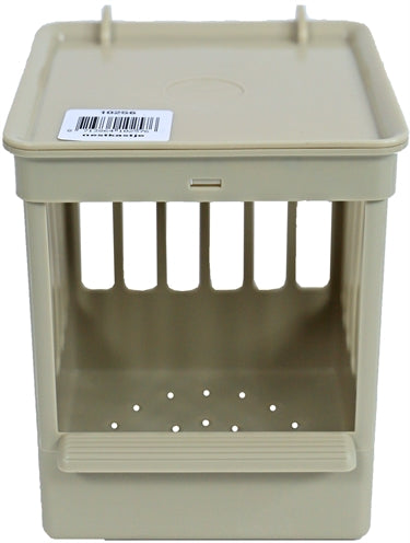Fauna Nest Box Plastic con barras beige