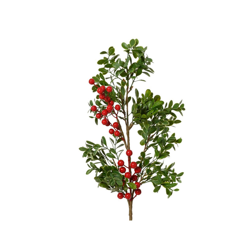 Ramo artificiale Decoris con bacche rosse 4x13x60cm