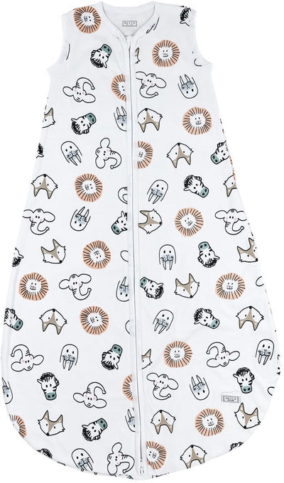 Meyco baby animal baby summer sleeping bag round - multicolour - 98cm - 0.5 tog