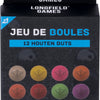 Engelhart jeu de boules buts 24 bolas de madera - 30mm