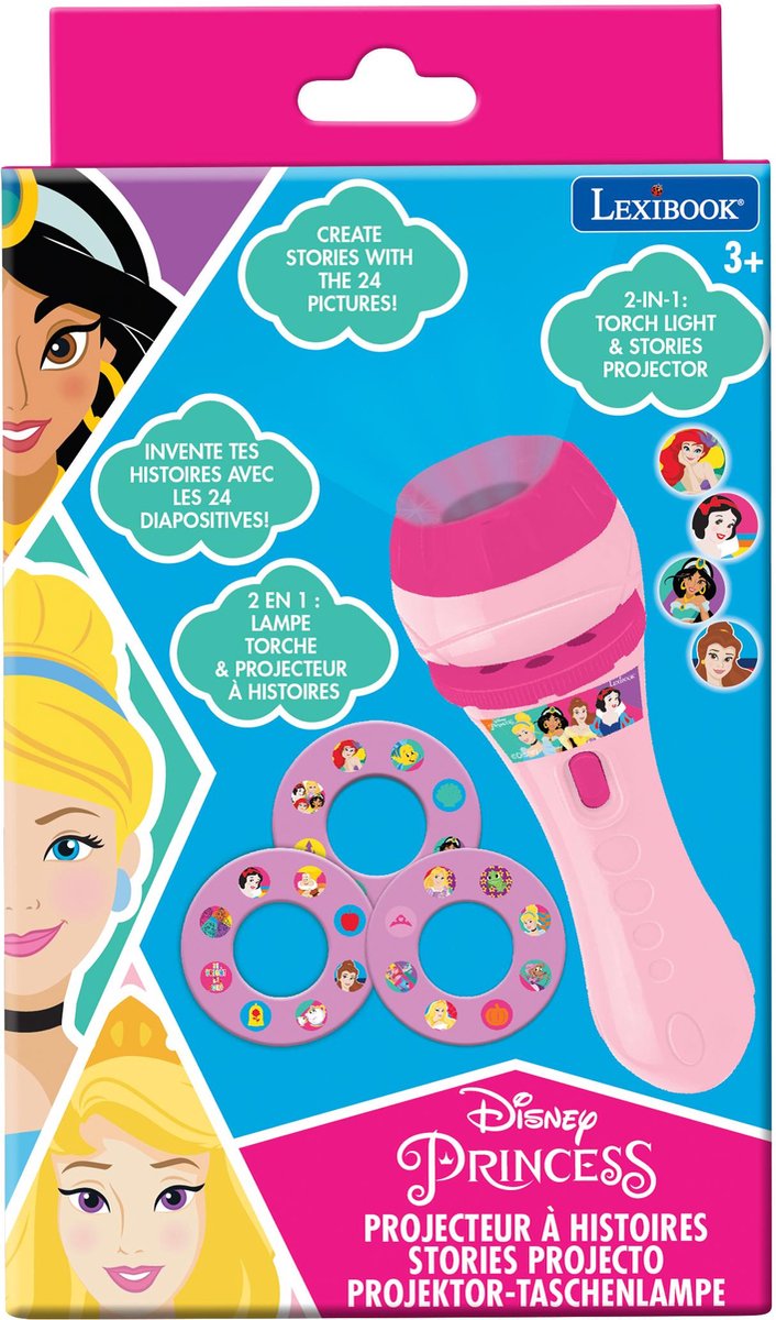 Proiettore e torcia Lexibook delle principesse Disney