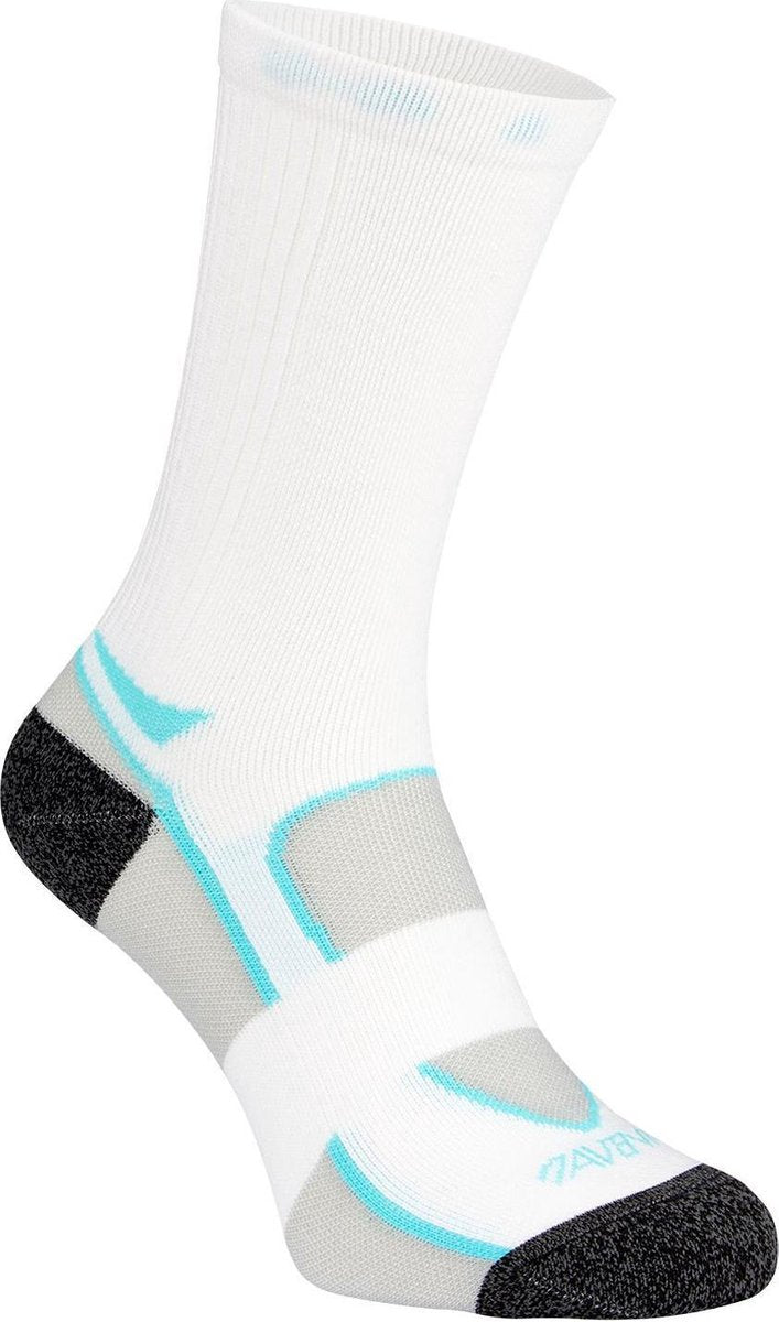 Avento sportsokken dames - 2-pack - wit blauw - 39-42