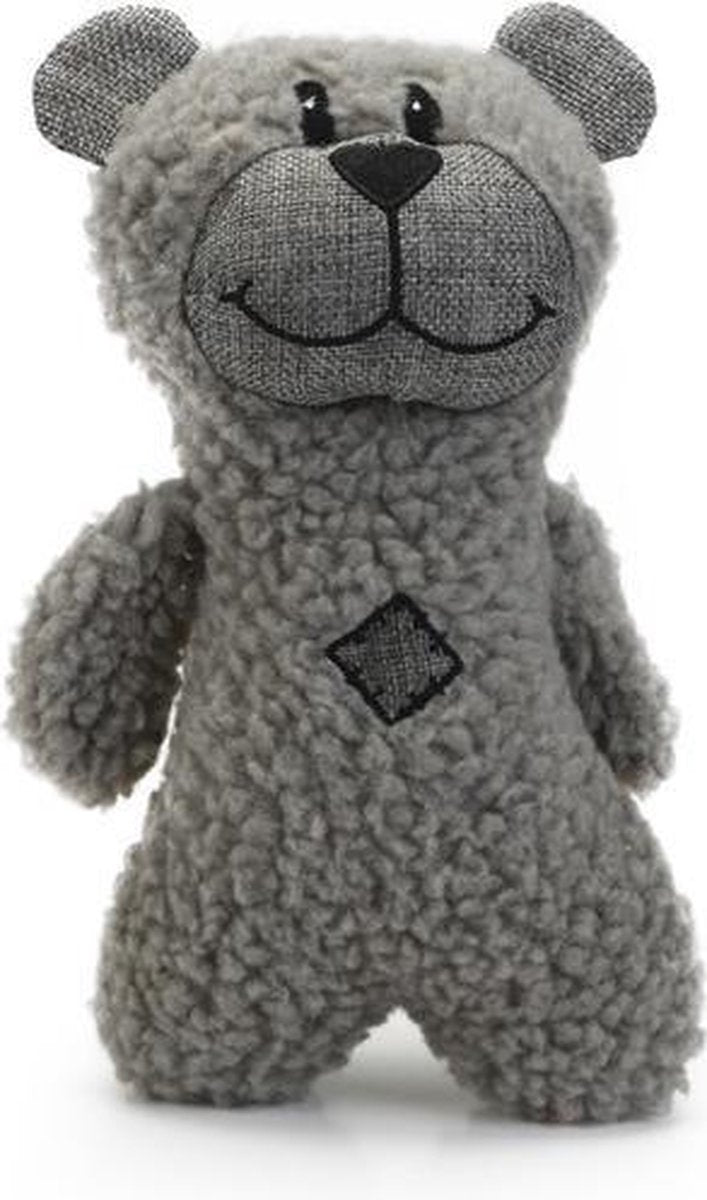 Beeztees peluche per cani Boris - con cigolio - giocattolo per cani - grigio - 23x15x8 cm