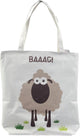 Comprador de bolsas de algodón de oveja con cremallera